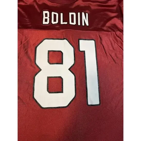Arizona Cardinals Jersey Mens Large Red Anquan Boldin #81 NFL Vintage - Picture 5 of 8